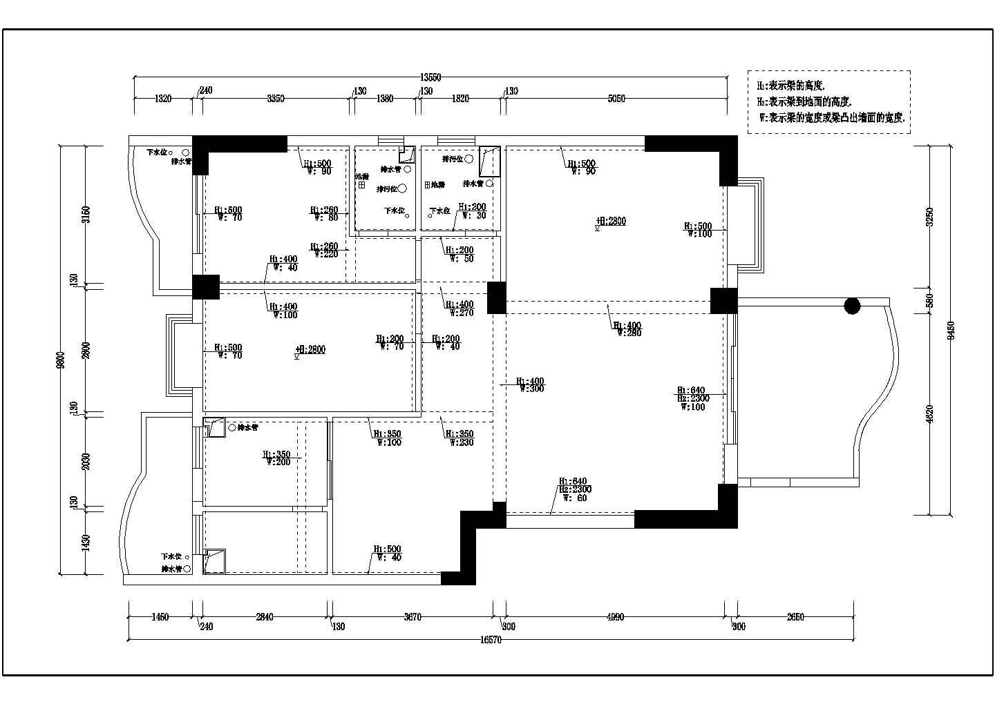 某地2层别墅现代风格装修设计施工图