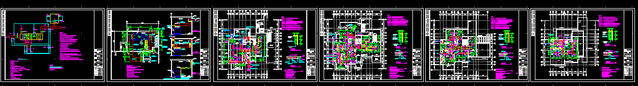 某别墅暖气设备全套设计cad施工图