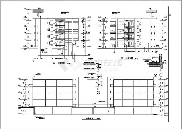 新疆某4层框剪结构花园洋房建筑施工图-图二