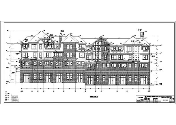重庆某地三层异形柱框架结构别墅设计施工图纸-图二