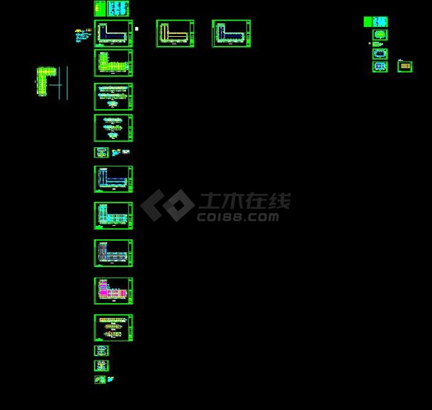 某地区公司钢结构工程厂房CAD图纸-图一