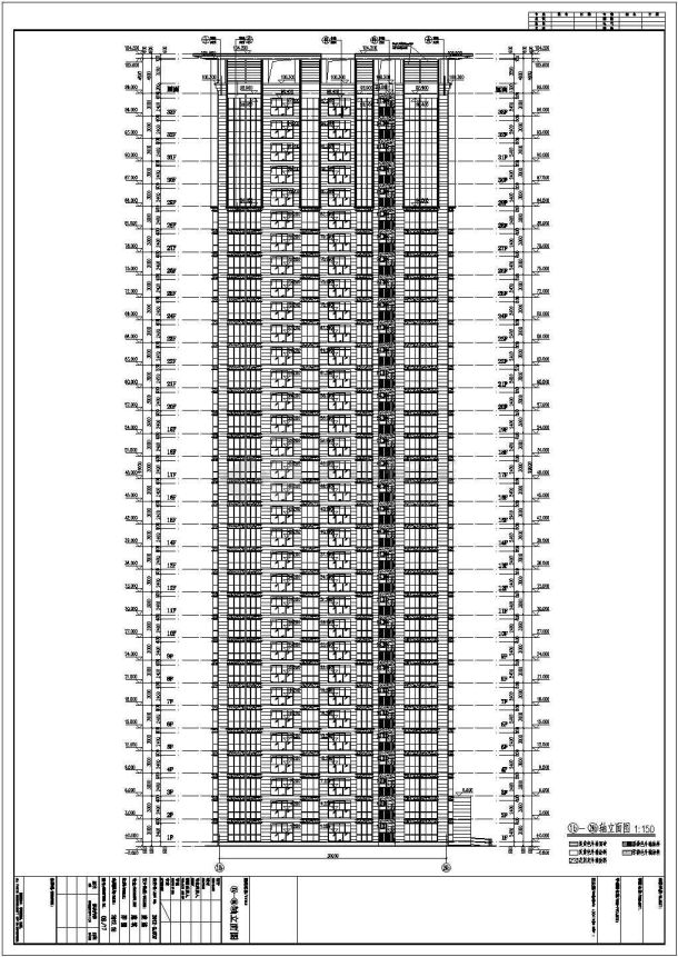 昆明市某地33层剪力墙结构住宅建筑设计施工图纸-图一