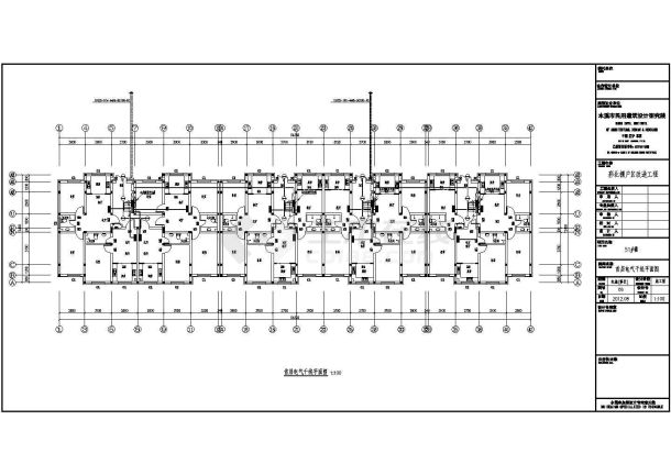 某小区7层住宅楼建筑电气设计施工图-图一