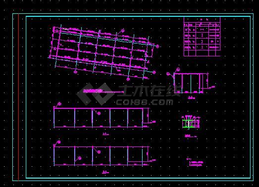 某地区广州新白云机场航站楼钢结构工程设计CAD图纸-图二