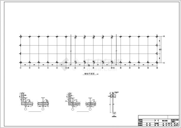 单层单跨门市钢架厂房全套结构施工图-图二