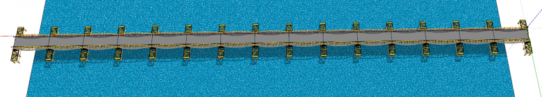 超长现代水上公路直桥su模型-图二