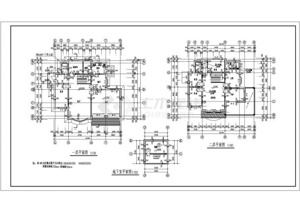 某二层砖混结构住宅楼建筑设计方案图-图二