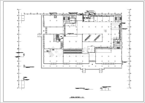 带地下商场的商业综合楼防排烟设计图纸-图二