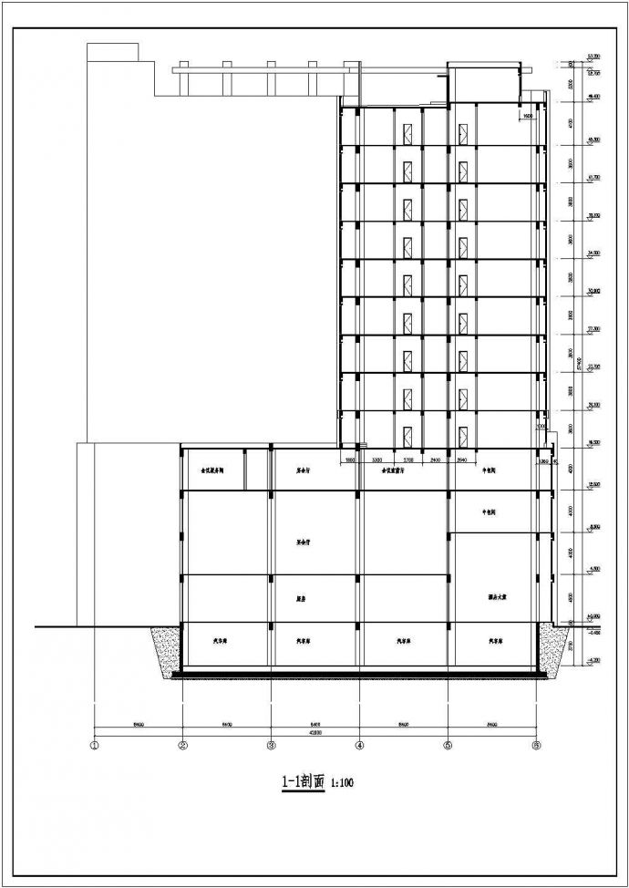 某城市13层框剪结构酒店建筑设计方案图纸_图1