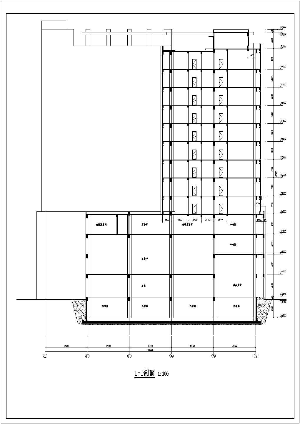 某城市13层框剪结构酒店建筑设计方案图纸