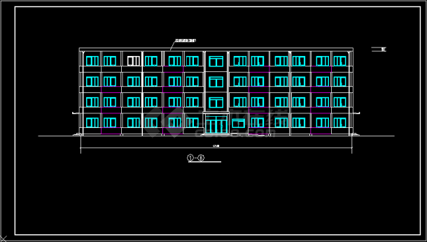 某4层宿舍楼全套设计（3800平左右，含计算书，建筑图，结构图）-图一