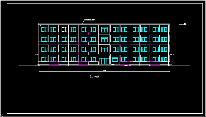 某4层宿舍楼全套设计（3800平左右，含计算书，建筑图，结构图）_图1