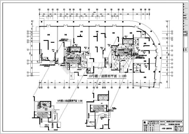某小区一幢32层住宅楼整套的建筑电气设计图-图一