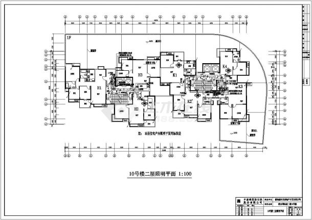 某小区一幢32层住宅楼整套的建筑电气设计图-图二