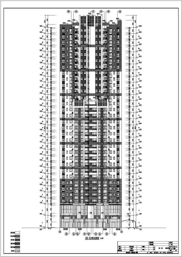 某地三十一层剪力墙结构住宅楼建筑设计方案图-图二