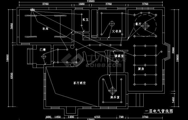 【2017最新整理】214套别墅建筑设计图（标注详细）-图二