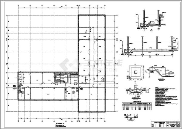 太原市8度区框架带地下室全套结构施工图-图二