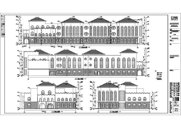 某地三层9班幼儿园建筑设计方案图_图1