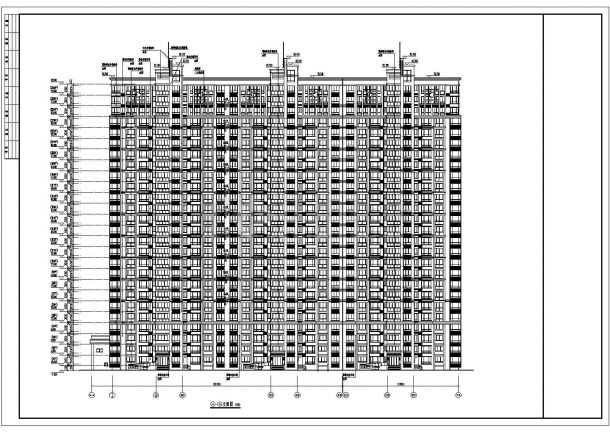 某小区26层框剪结构住宅楼建筑设计方案图-图一