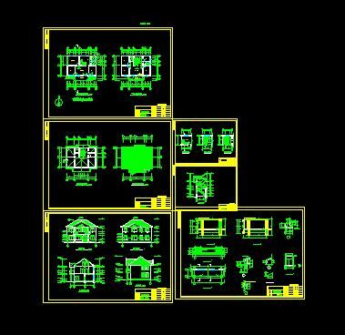 某地区鑫厦豪华别墅建筑设计施工总图-图一