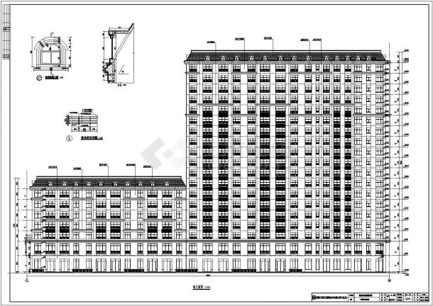 某地区19层住宅楼建筑设计方案图-图二