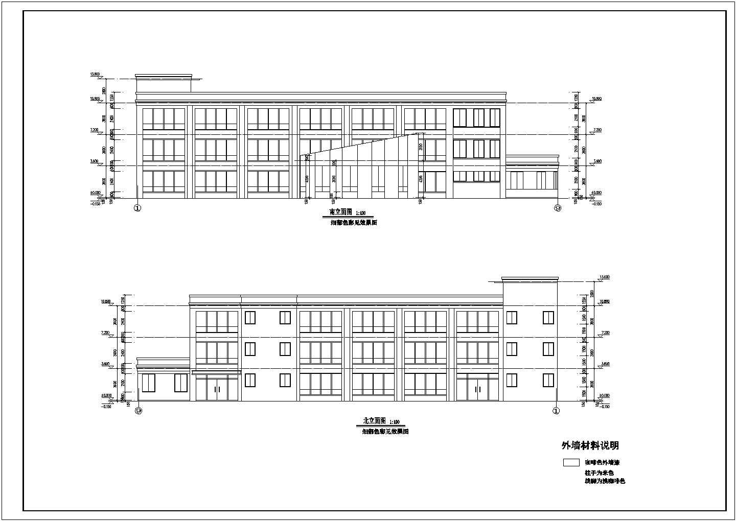 江苏某住宅小区三层幼儿园建筑设计方案图