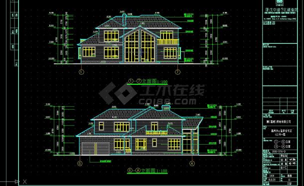 福州融侨别墅5#楼王规划及建筑设计方案CAD图纸-图二