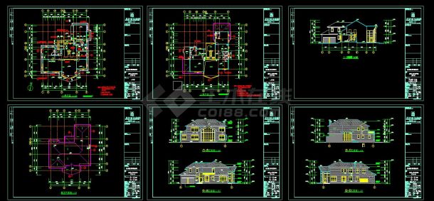 福州融侨别墅4#楼王规划及建筑设计方案CAD图纸-图一