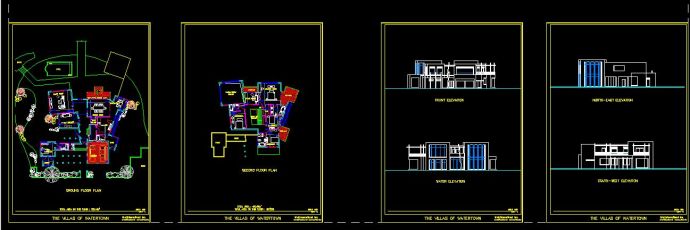 福州融侨别墅6#楼王规划及建筑设计方案CAD图纸_图1