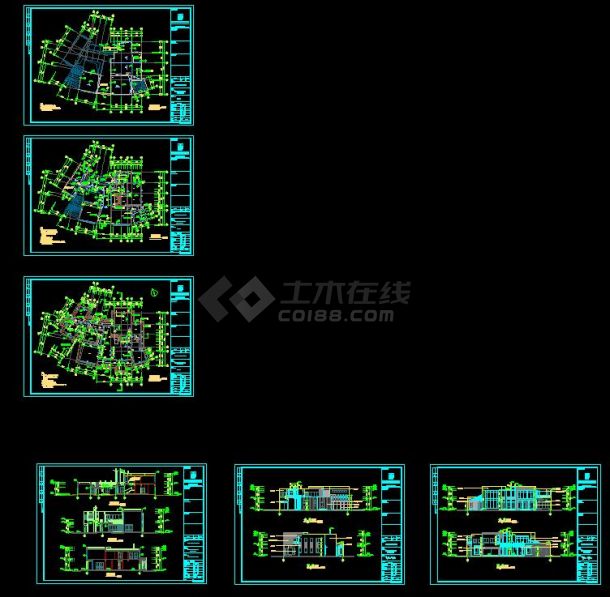 福州融侨别墅11#楼王规划及建筑设计方案CAD图纸-图一