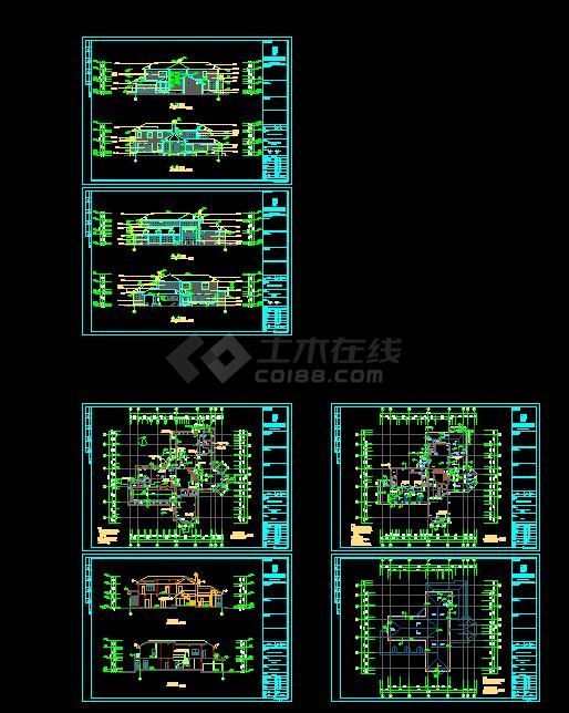 福州融侨别墅9#楼王规划及建筑设计方案CAD图纸-图一