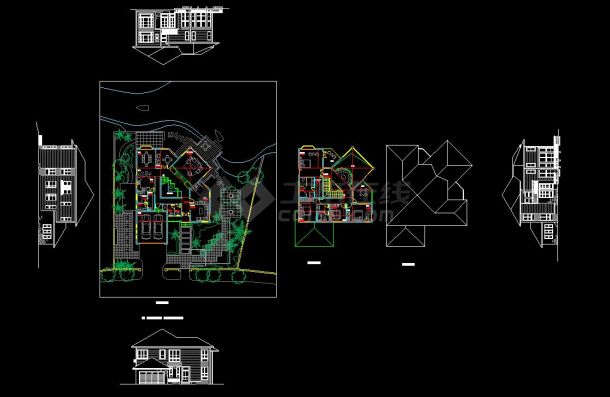 福州融侨别墅12#楼王规划及建筑设计方案CAD图纸-图一
