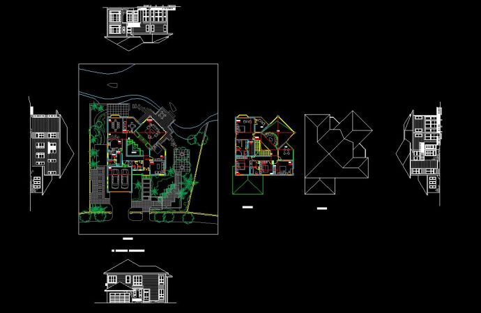 福州融侨别墅12#楼王规划及建筑设计方案CAD图纸_图1