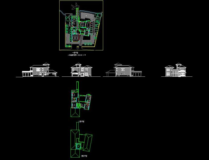 福州融侨别墅7#楼王规划及建筑设计方案CAD图纸_图1