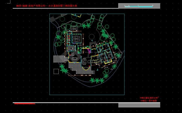 福州融侨别墅21#楼王规划及建筑设计方案CAD图纸-图二