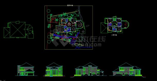 福州融侨别墅17#楼王规划及建筑设计方案CAD图纸-图一