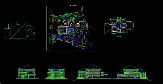福州融侨别墅17#楼王规划及建筑设计方案CAD图纸_图1