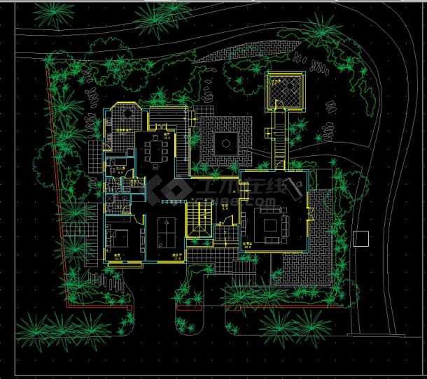 福州融侨别墅18#楼王规划及建筑设计方案CAD图纸-图二