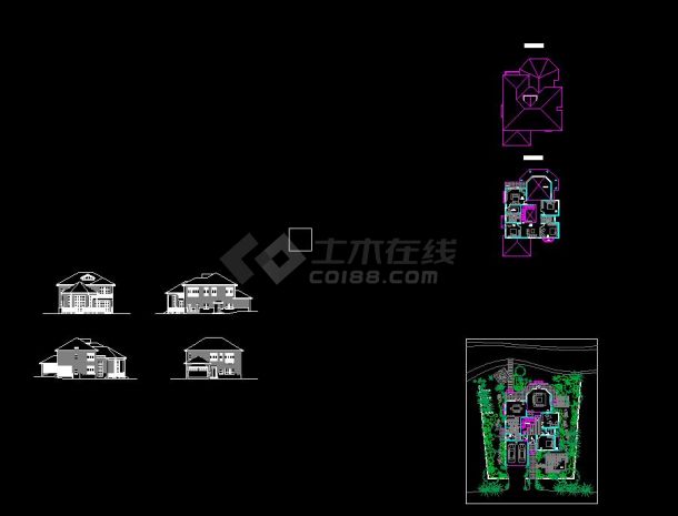 福州融侨别墅16#楼王规划及建筑设计方案CAD图纸-图一