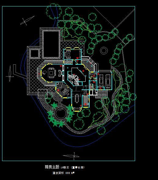 福州融侨别墅24#楼王规划及建筑设计方案CAD图纸-图二