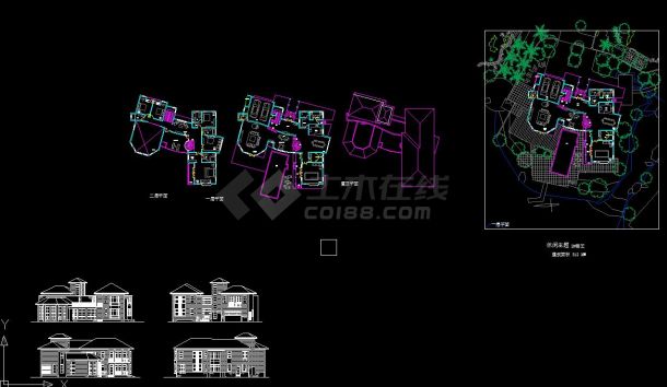 福州融侨别墅#26楼王规划及建筑设计方案CAD图纸-图一