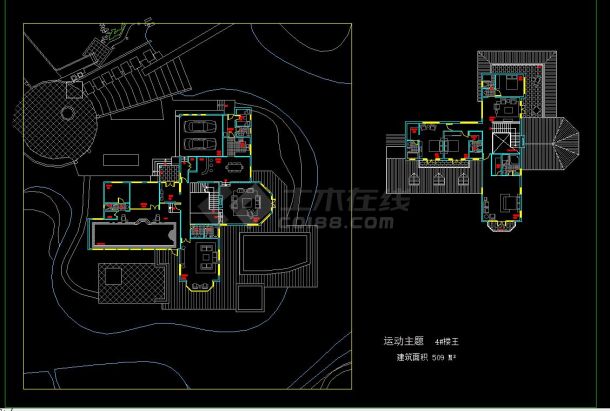 福州融侨别墅#29楼王规划及建筑设计方案CAD图纸-图二