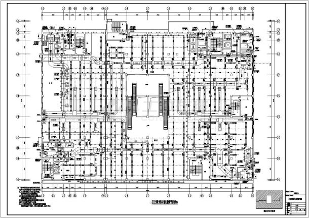 某一类高层商场及电影院空调通风防排烟施工图设计(地下一层地上六层)-图二