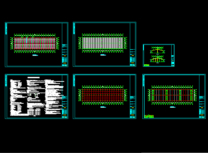 钢结构工程全套建筑结构CAD图纸