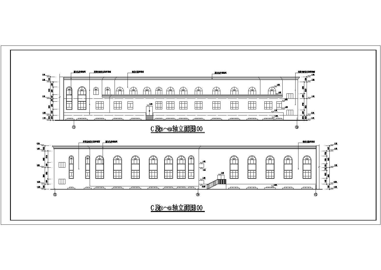 维吾尔民族式多层商住楼建筑设计施工图