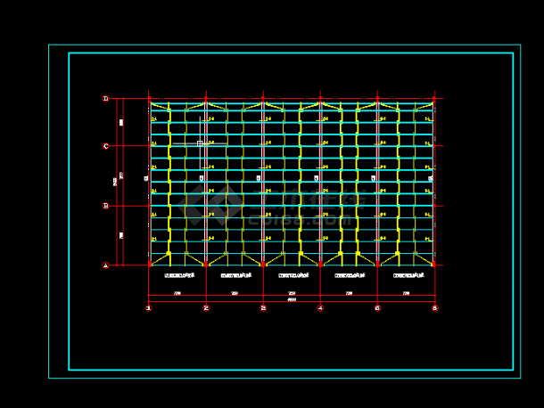 &#8203;本田展厅建筑结构CAD图纸（全套）-图二
