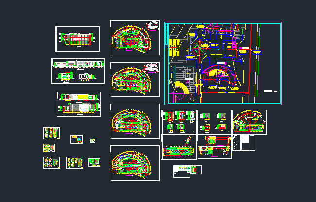 某学院教学办公楼全套建筑设计CAD图