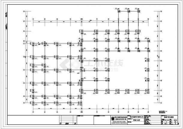 贵州两层钢框架结构独立基础4S店钢结构施工图-图一