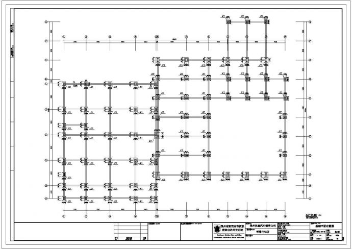 贵州两层钢框架结构独立基础4S店钢结构施工图_图1