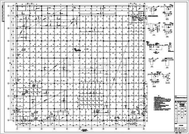长春市三层框架结构厂房设计施工图-图二